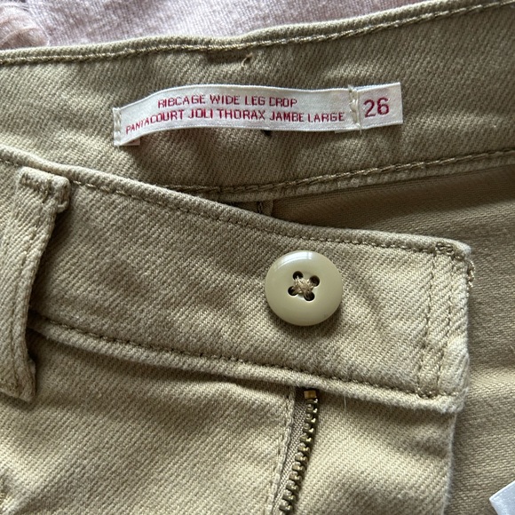 Levi’s RIBCAGE WIDE LEG CROPPED WOMEN'S PANTS - Picture 3 of 4